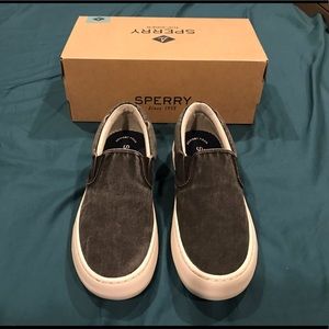 Sperry Cutter Slip-On SW Black Memory Foam 7.5M